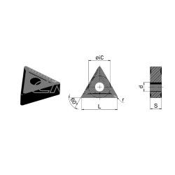 TNMG160408-GR-HS8225 Пластина токарная