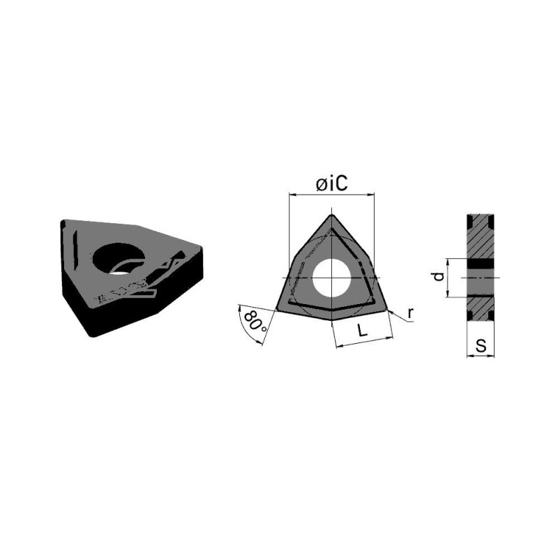 WNMG080404-SM3-1020 Пластина токарная