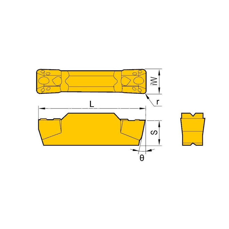 QCMB2502-CT-HR7125 Пластина отрезная, канавочная
