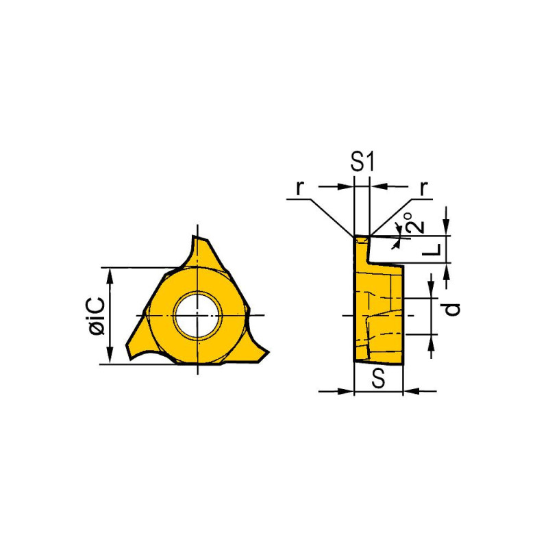 QC22L400-R04-YBG205 Пластина канавочная для нержавеющей стали