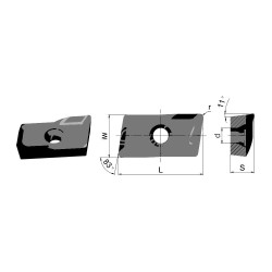 APMT1605PEER HR52522B (под фрезу Taegutec) Пластина фрезерная