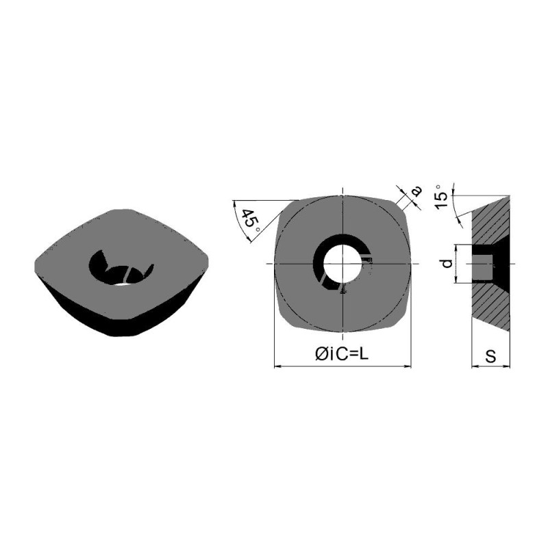 SDMT120412-DM-YBG302 Пластина фрезерная
