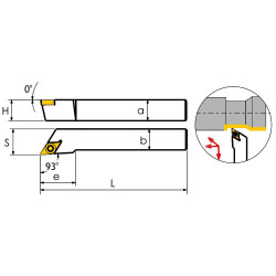 SDJCR1212F11 Резец токарный (державка) по металлу