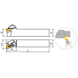 DDQNR3232P1506 Резец токарный (державка) по металлу