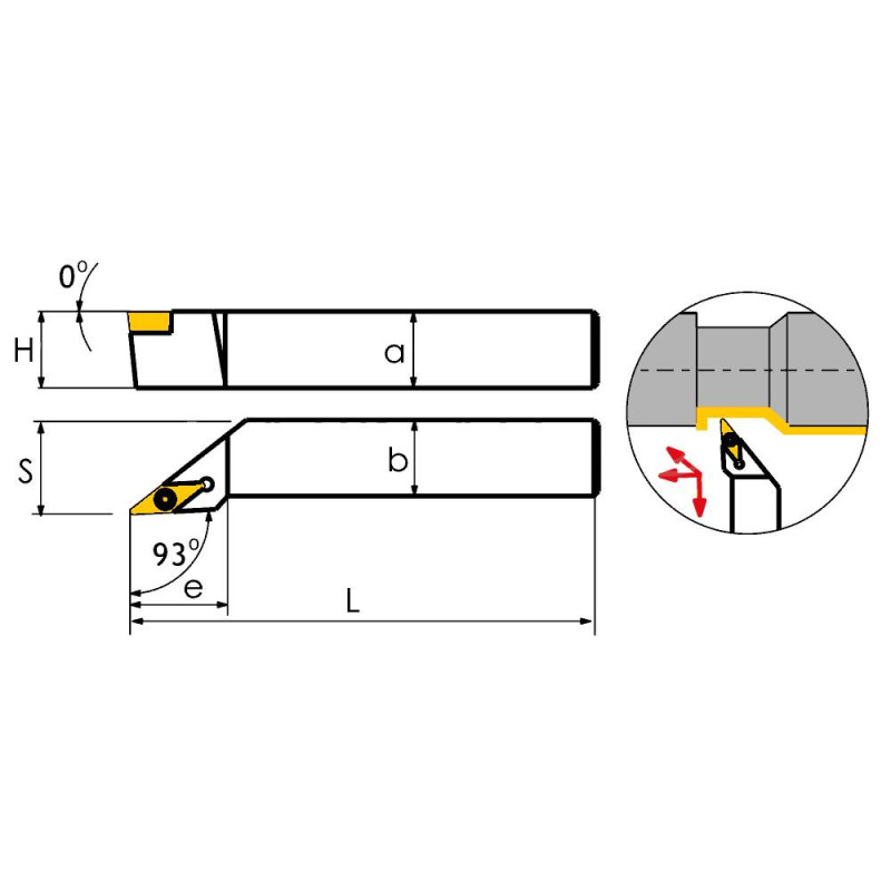 SVJBR1212F11 Резец токарный (державка) по металлу