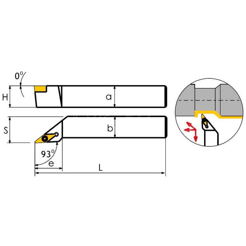SVJCL1212F11 Резец токарный (державка) по металлу