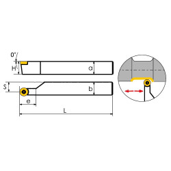 SRACL2525M06 Резец токарный (державка) по металлу