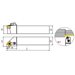 MSSNR4040S2507 Резец токарный (державка) по металлу