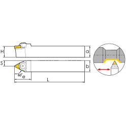 WTENN3232P22 Резец токарный (державка) по металлу