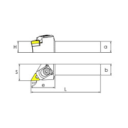 EDJNR3232P1504 Резец токарный (державка) по металлу