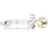 S25R-DWLNL08 Резец токарный (державка) расточной по металлу