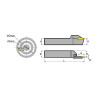 QFFD2525L10-60H Резец (державка) канавочный торцевой