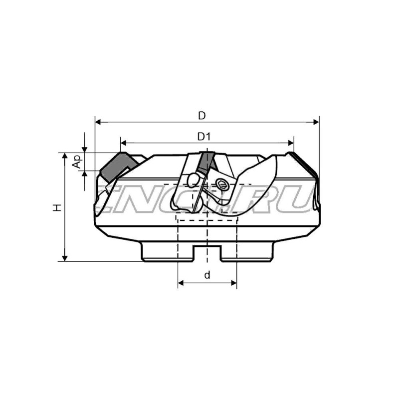 AF03.15A27.080.04 Фреза торцевая насадная