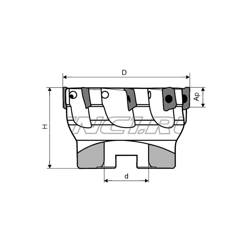 CSM190-063A2207-AO11-42CRMO Фреза торцевая насадная