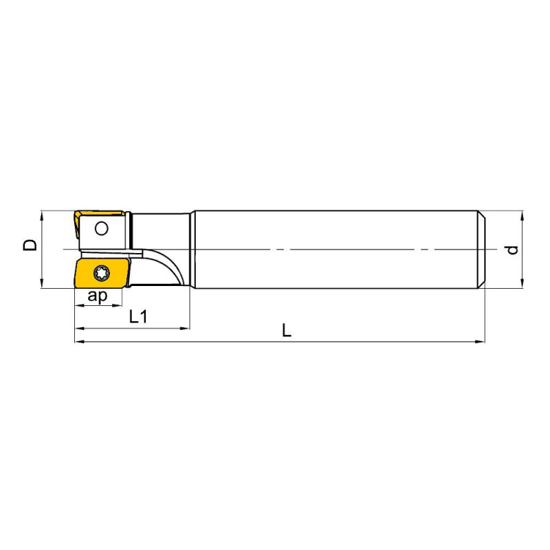 BAP400R-26-250-C25-2T Фреза концевая