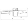 Центр вращающийся высокоточный типа M11, конус Морзе 3 M11/106-MS3
