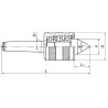 LC-MD-MT5A Центр вращающийся для средних нагрузок, конус Морзе 5 LC-MD-MT5A