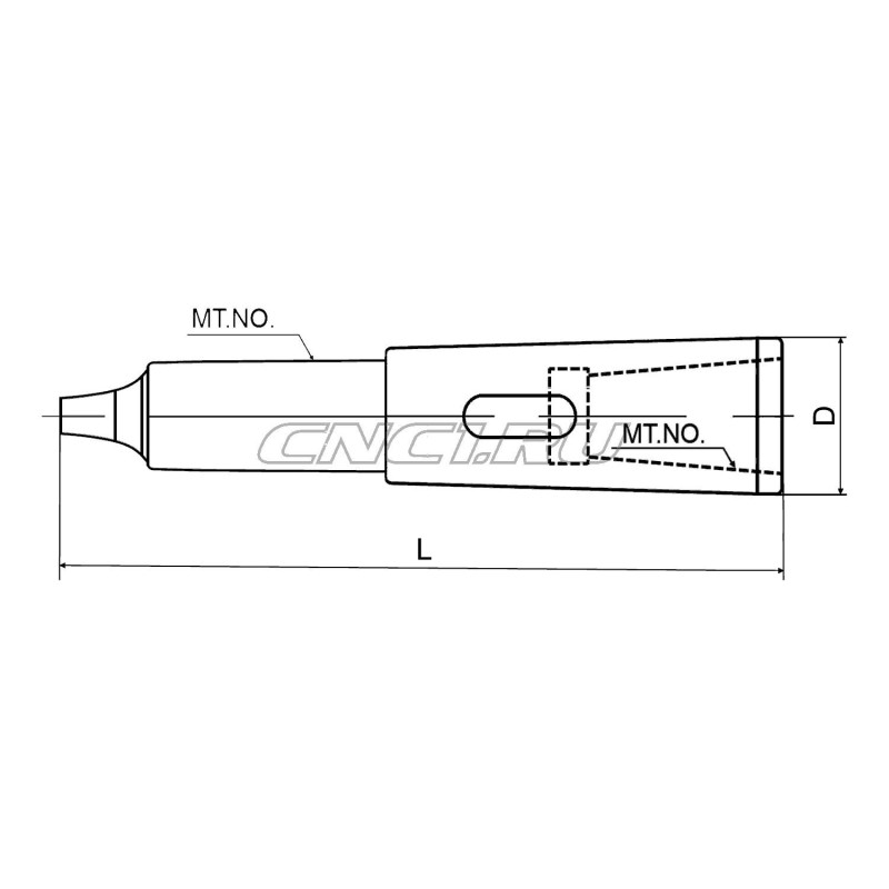 Втулка переходная удлиненная MTA4-MTA4