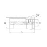 DIN6343-F32-R4,5 Зажимная цанга 161E / F32 внутренний профиль цанги Круг 4,5 мм