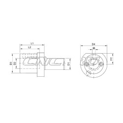 THA-E2-4032 Держатель VDI для расточных резцов