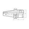 Патрон для концевых фрез с хвостовиком Weldon BT50-SLN16-080