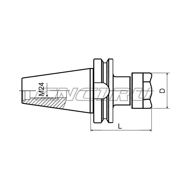 BT50-ER16-070 Патрон цанговый