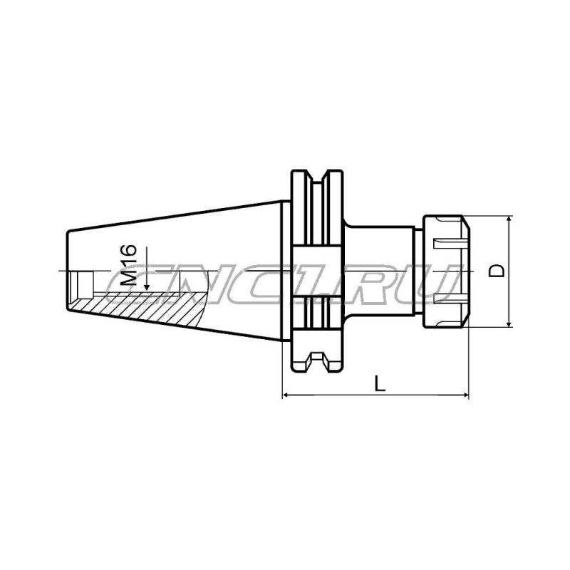 SK40-ER25-070 Патрон цанговый