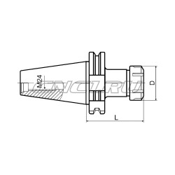 SK50-ER25-100 Патрон цанговый