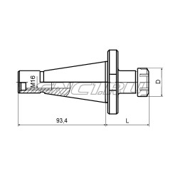NT40-ER32-070 Патрон цанговый DIN 2080