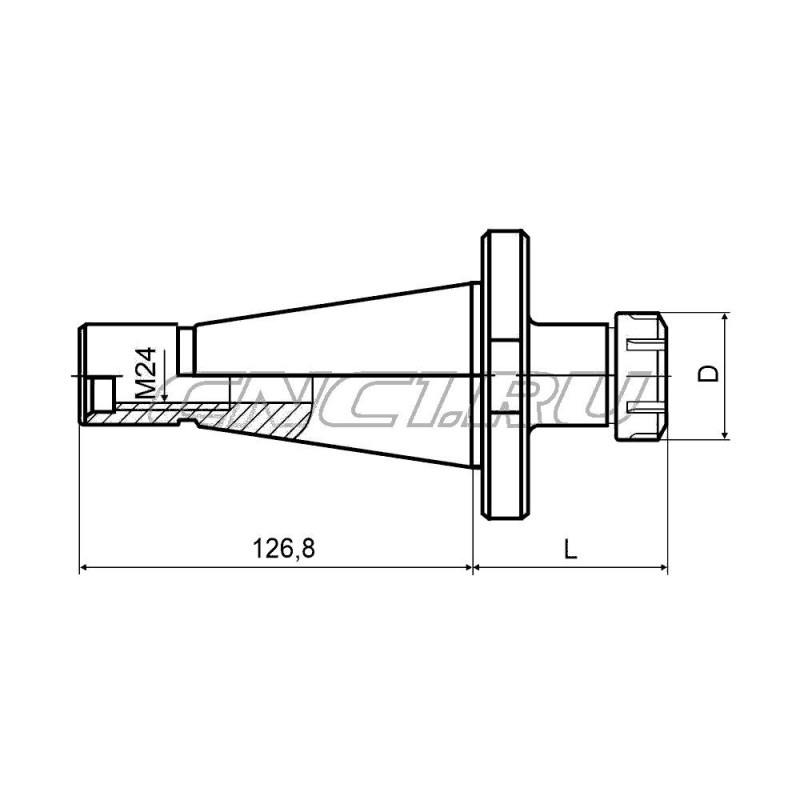 NT50-ER40-160 Патрон цанговый DIN 2080