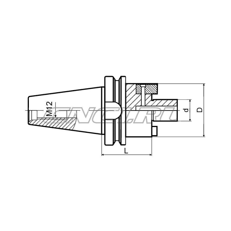 Оправка для насадных фрез BT30-FMB16-100