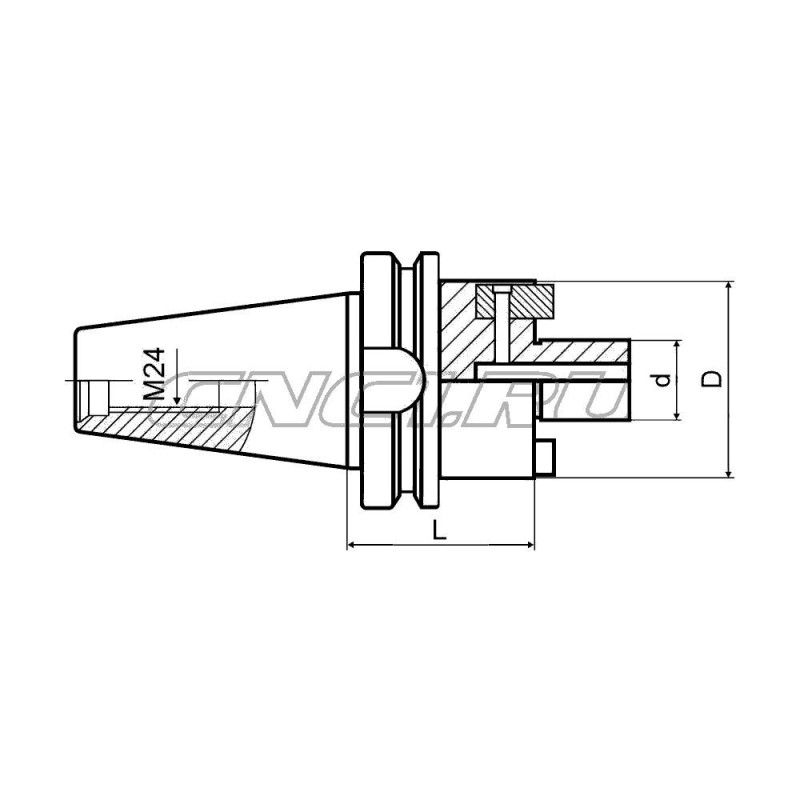Оправка для насадных фрез BT50-FMB40-045