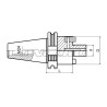 Оправка для насадных фрез SK50-FMB22-130