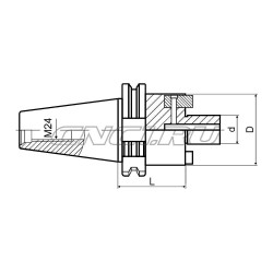 Оправка для насадных фрез SK50-FMB60-075