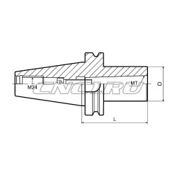 Патрон для концевых фрез с конусом Морзе BT50-MTB4-090