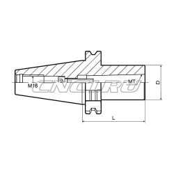 Патрон для концевых фрез с конусом Морзе SK40-MTB2-050