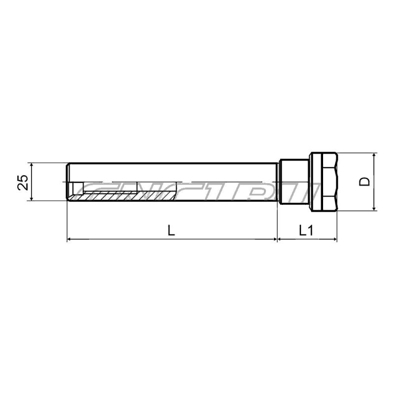 C25-ER20-140 Патрон цанговый с цилиндрическим хвостовиком