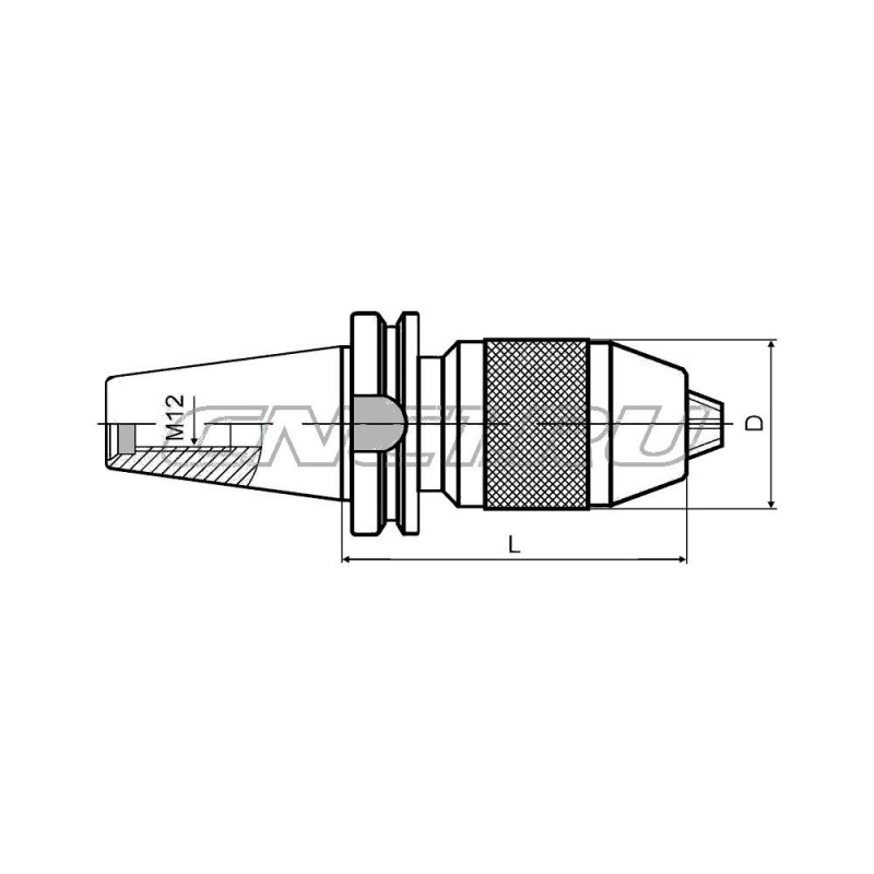 Патрон сверлильный быстрозажимной BT30-APU8-80