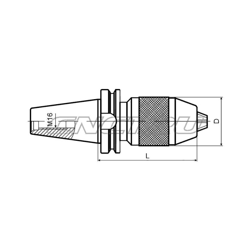 Патрон сверлильный быстрозажимной BT40-APU16-105