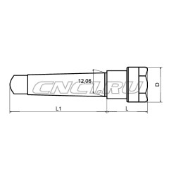 Патрон цанговый MTA1-ER16-040