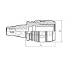 Патрон цанговый BT40-SC20-105