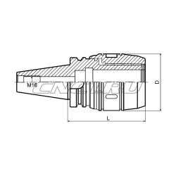 Патрон цанговый BT40-SC20-090