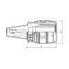 Патрон цанговый SK40-SC20-100