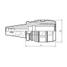 Патрон цанговый BT50-SC20-110