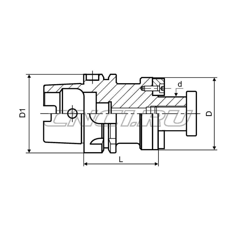 Оправка для насадных фрез HSK63A-FMB40-060