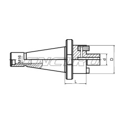 Оправка для насадных фрез NT40-FMB16-030 DIN 2080