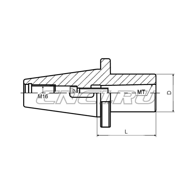 Патрон для концевых фрез с конусом Морзе NT40-MTB4-095 DIN 2080