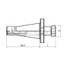 NT30-ER25-063 Патрон цанговый DIN 2080