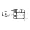 Патрон для концевых фрез с хвостовиком Weldon SK30-SLN16-070