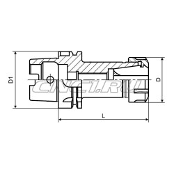 Патрон цанговый HSK100A-ER40-100